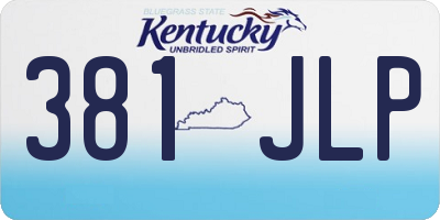 KY license plate 381JLP