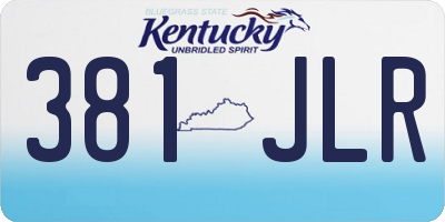 KY license plate 381JLR