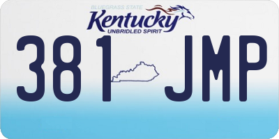 KY license plate 381JMP