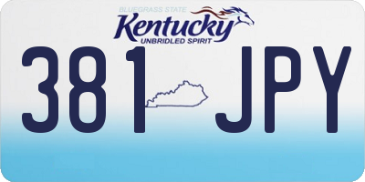 KY license plate 381JPY