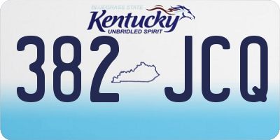 KY license plate 382JCQ