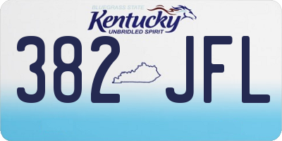 KY license plate 382JFL