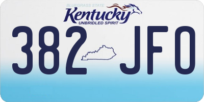 KY license plate 382JFO
