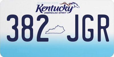 KY license plate 382JGR
