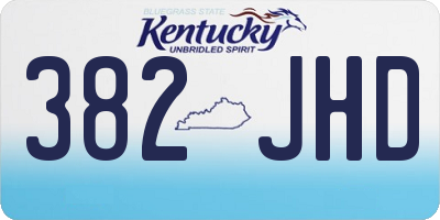 KY license plate 382JHD
