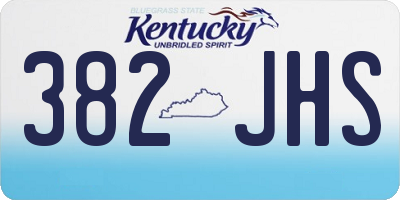 KY license plate 382JHS