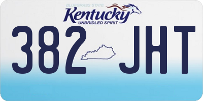 KY license plate 382JHT