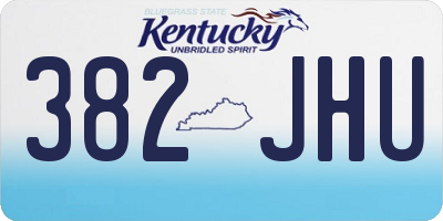 KY license plate 382JHU