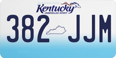 KY license plate 382JJM