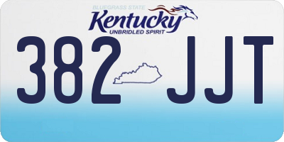 KY license plate 382JJT