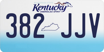 KY license plate 382JJV