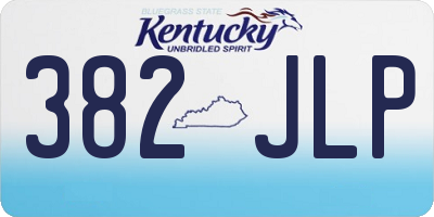 KY license plate 382JLP