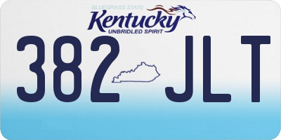 KY license plate 382JLT