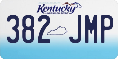 KY license plate 382JMP