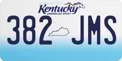 KY license plate 382JMS