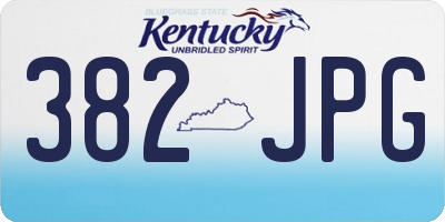 KY license plate 382JPG