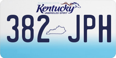 KY license plate 382JPH