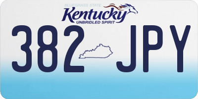 KY license plate 382JPY