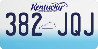 KY license plate 382JQJ
