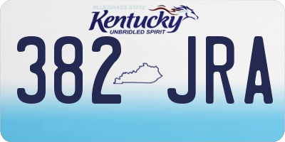 KY license plate 382JRA