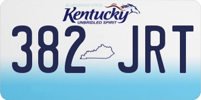 KY license plate 382JRT