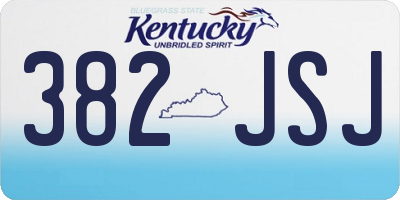 KY license plate 382JSJ
