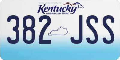 KY license plate 382JSS