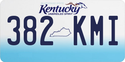 KY license plate 382KMI