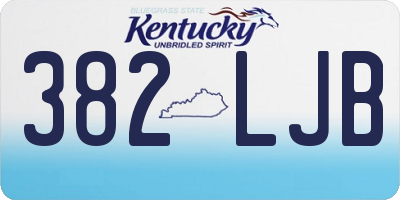 KY license plate 382LJB