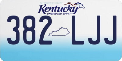 KY license plate 382LJJ