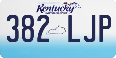 KY license plate 382LJP