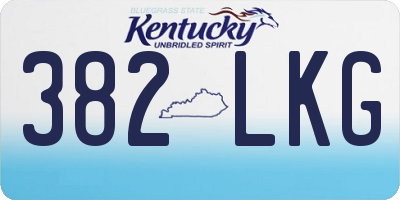 KY license plate 382LKG