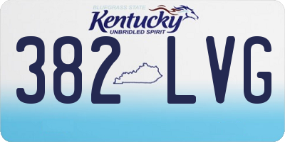 KY license plate 382LVG