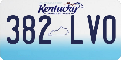 KY license plate 382LVO