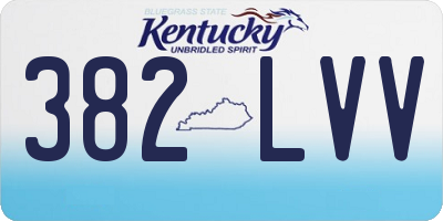 KY license plate 382LVV