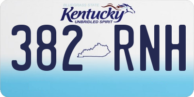 KY license plate 382RNH