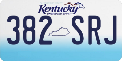KY license plate 382SRJ