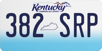 KY license plate 382SRP