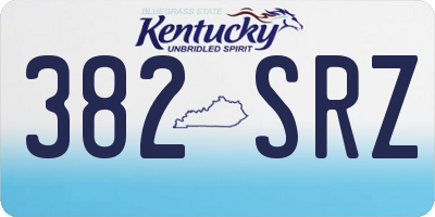 KY license plate 382SRZ