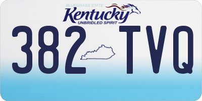 KY license plate 382TVQ