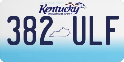 KY license plate 382ULF