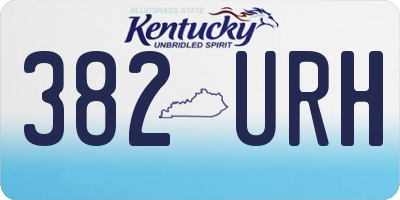 KY license plate 382URH