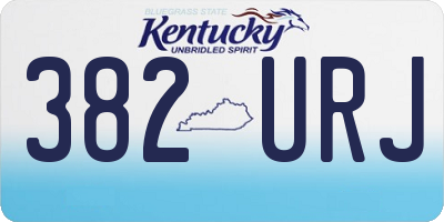 KY license plate 382URJ