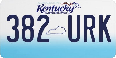 KY license plate 382URK