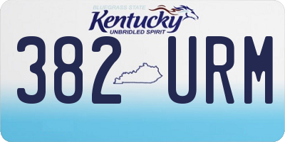 KY license plate 382URM