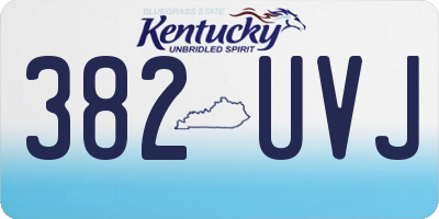 KY license plate 382UVJ