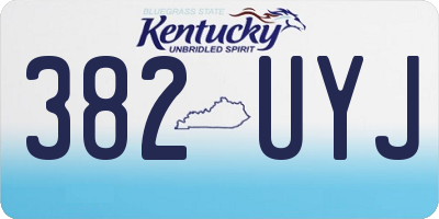 KY license plate 382UYJ
