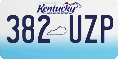 KY license plate 382UZP