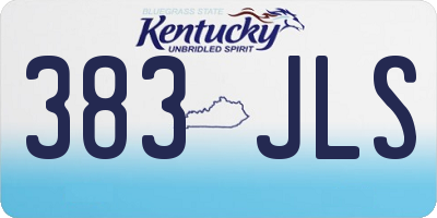 KY license plate 383JLS