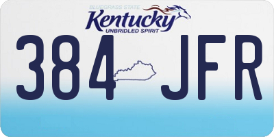 KY license plate 384JFR
